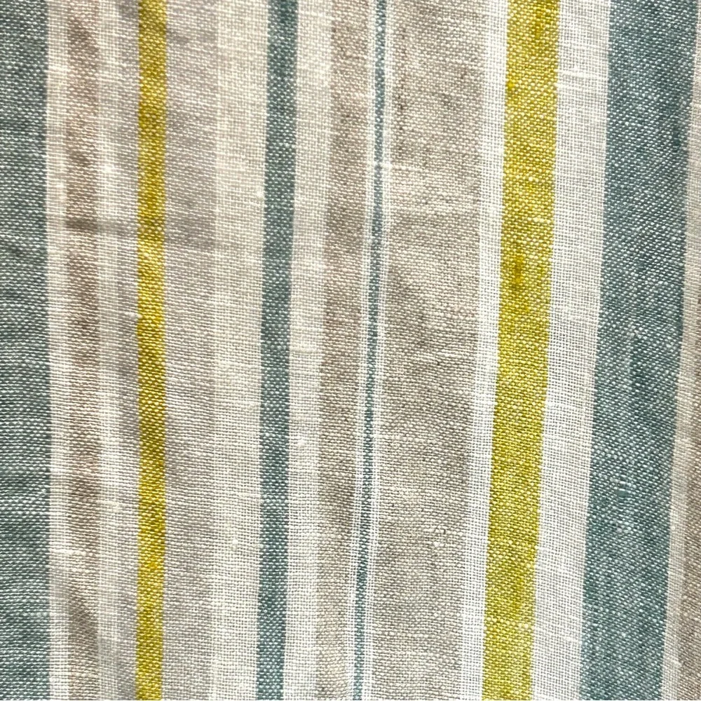 Coldwater Creek Multicolor Striped Linen Pull-on Pants - Size 12